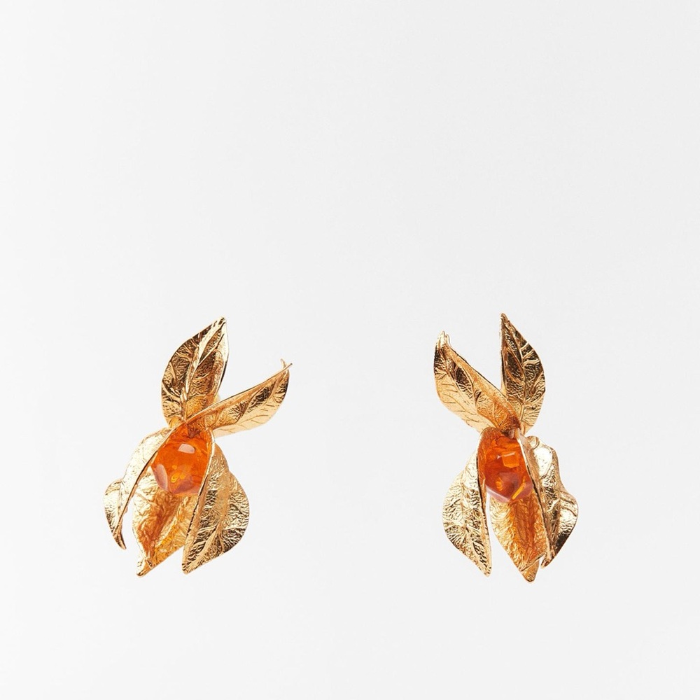 Zara Physalis Earrings — NWT